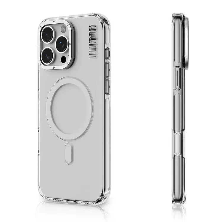 iPhone 16 Pro MagSafe Uyumlu Şeffaf Kılıf - Youngkit Crystal Shield
