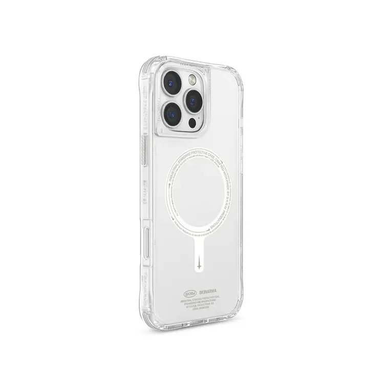 iPhone 16 Pro MagSafe Uyumlu Şeffaf Kılıf - Skinarma Saido Nightglow