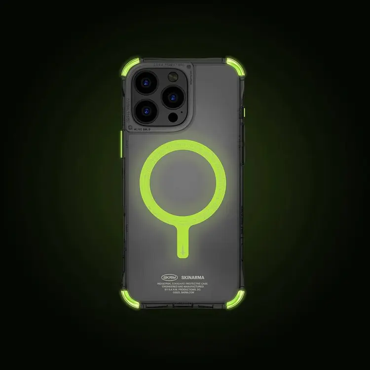 iPhone 16 Pro MagSafe Uyumlu Şeffaf Kılıf - Skinarma Saido Nightglow
