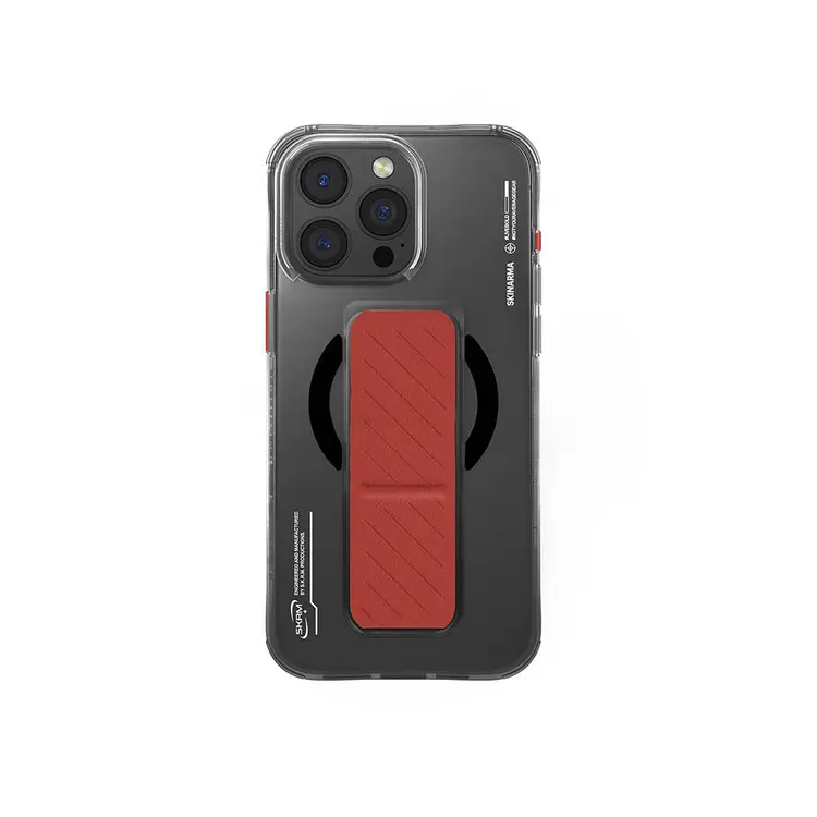 iPhone 16 Pro MagSafe Uyumlu Standlı Teknoloji Desenli Kılıf - Skinarma Axon