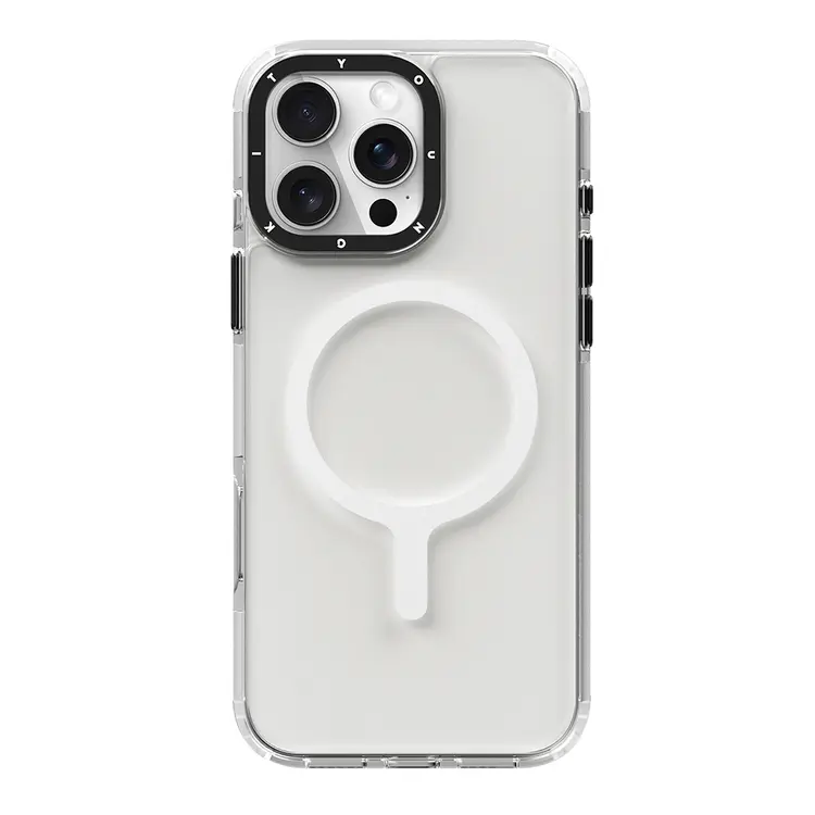 iPhone 16 Pro MagSafe Uyumlu Şeffaf Kılıf - YoungKit Crystal Color