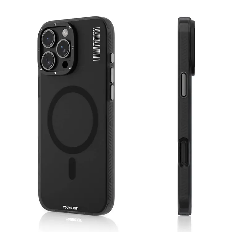 iPhone 16 Pro MagSafe Uyumlu Şeffaf Kılıf - Youngkit Hidden Sand