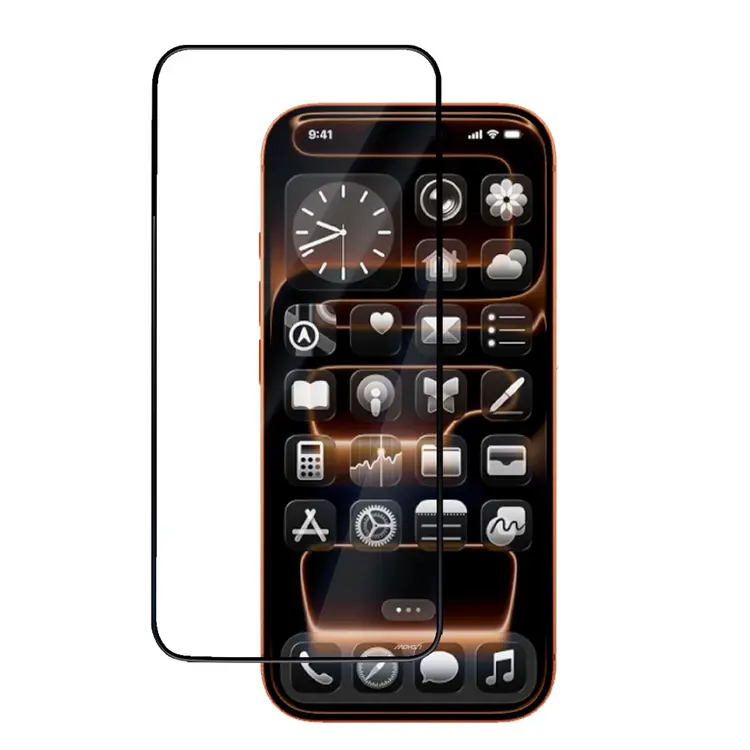 Apple iPhone 16 Pro Mohseven Safir Coating HD 3D Glue Temperli Cam Ekran Koruyucu