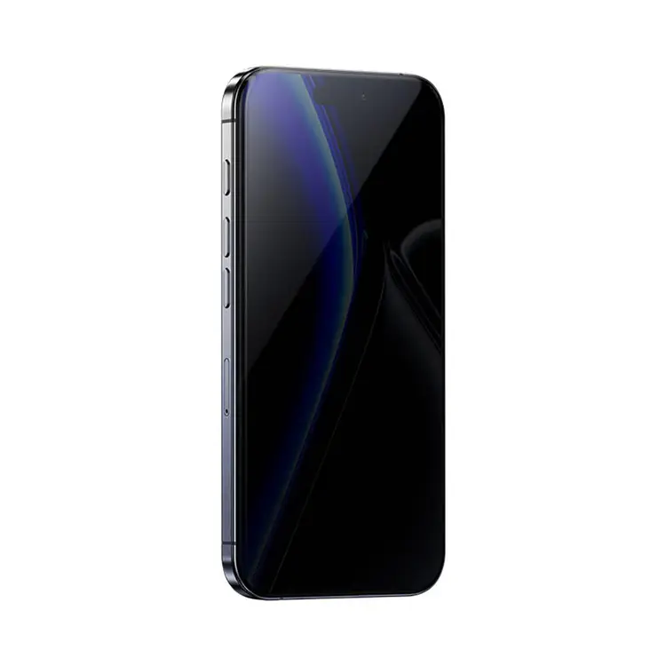 iPhone 16 Pro Max Hayalet Ekran Koruyucu, Uygulama Aparatlı - Benks Glass Warrior Privacy