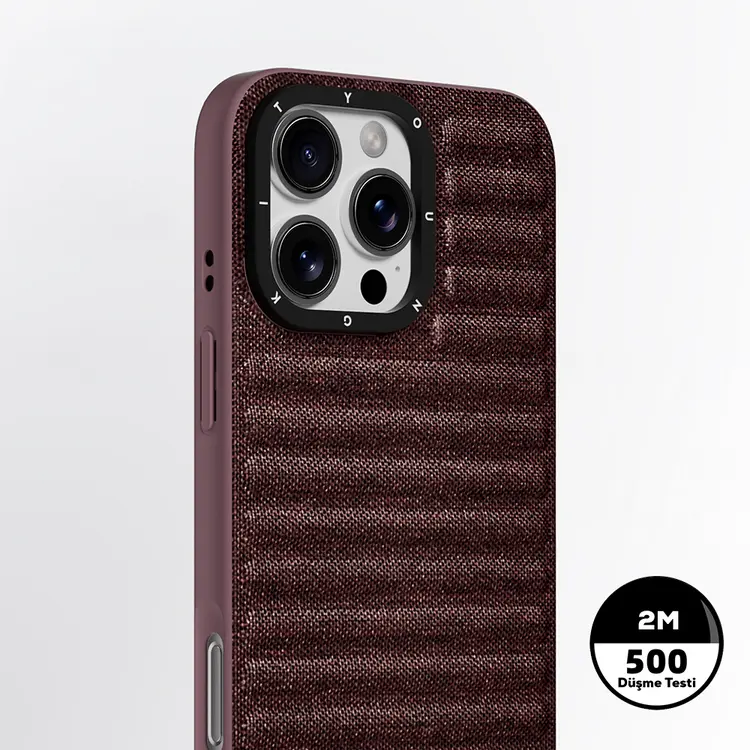 iPhone 16 Pro Max MagSafe Uyumlu Kumaş Kılıf - Youngkit Canvas