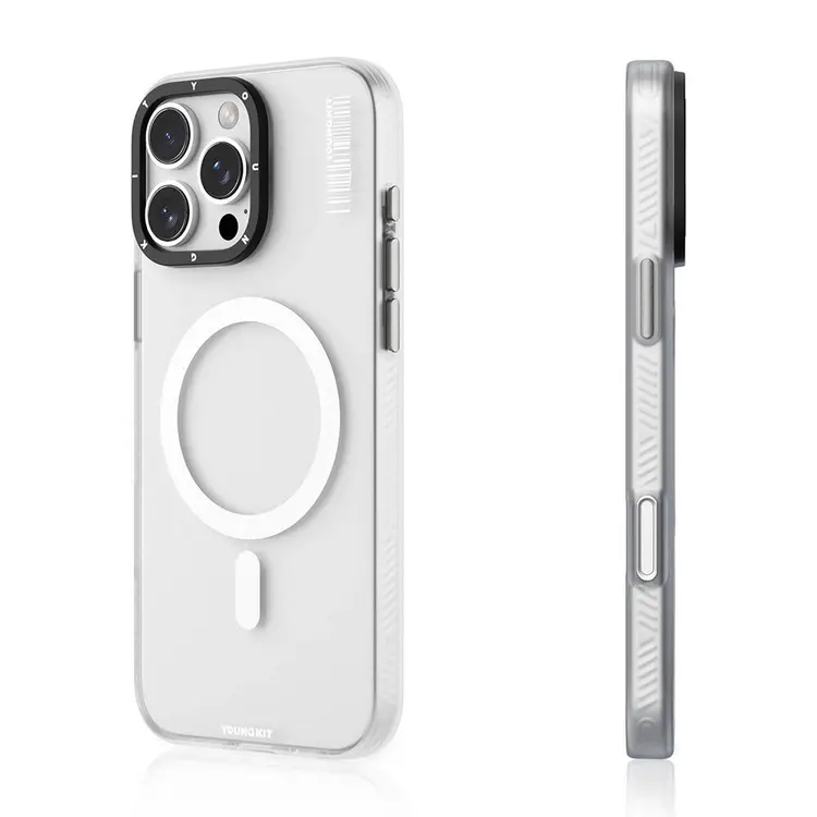 iPhone 16 Pro Max MagSafe Uyumlu Şeffaf Kılıf - Youngkit Hidden Sand