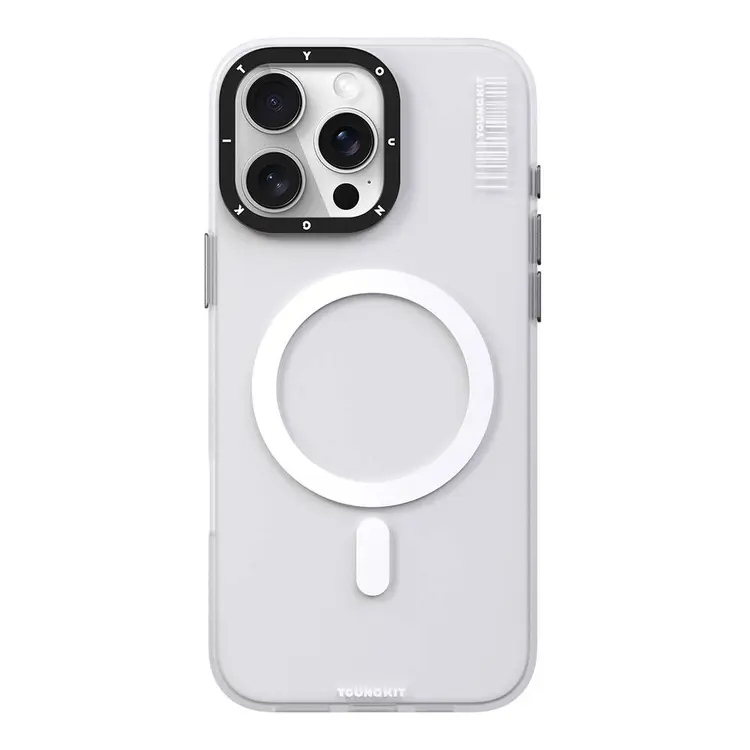 iPhone 16 Pro Max MagSafe Uyumlu Şeffaf Kılıf - Youngkit Hidden Sand