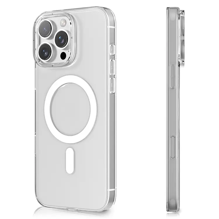 iPhone 16 Pro Max MagSafe Uyumlu Şeffaf Kılıf - Youngkit Ice
