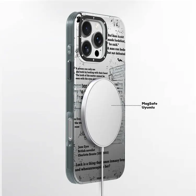 iPhone 16 Pro Max MagSafe Uyumlu Kılıf - Youngkit Literary Classic