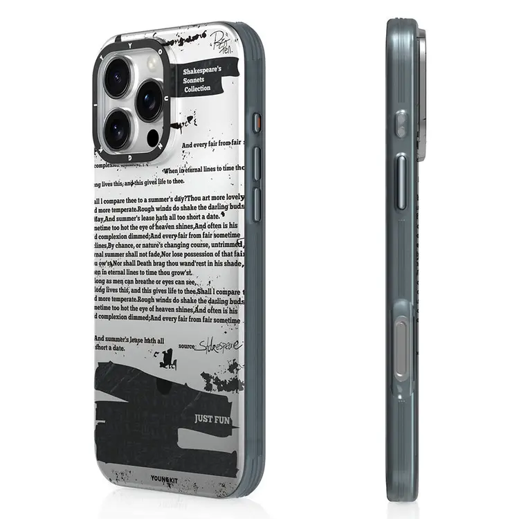 iPhone 16 Pro Max MagSafe Uyumlu Kılıf - Youngkit Literary Shakespeare