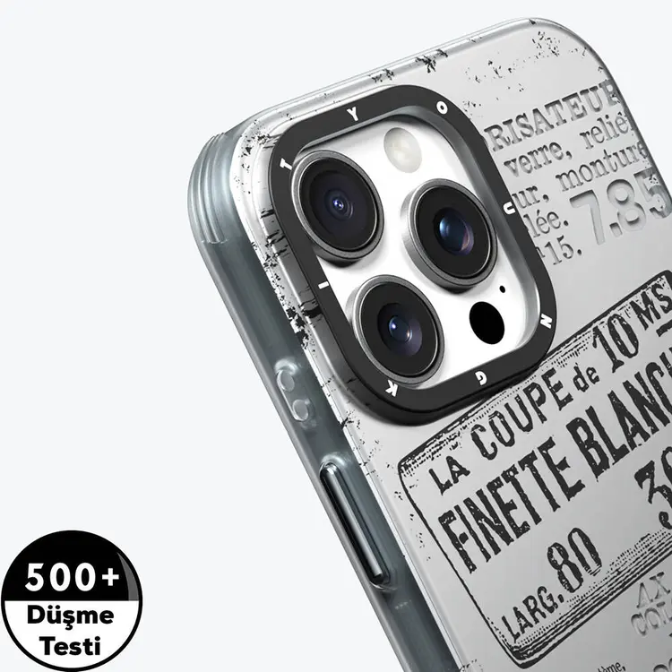 iPhone 16 Pro Max MagSafe Uyumlu Retro Desenli Kılıf - Youngkit Literary