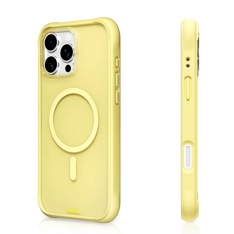 iPhone 16 Pro Max MagSafe Uyumlu Silikon Kılıf - Youngkit Macaroon