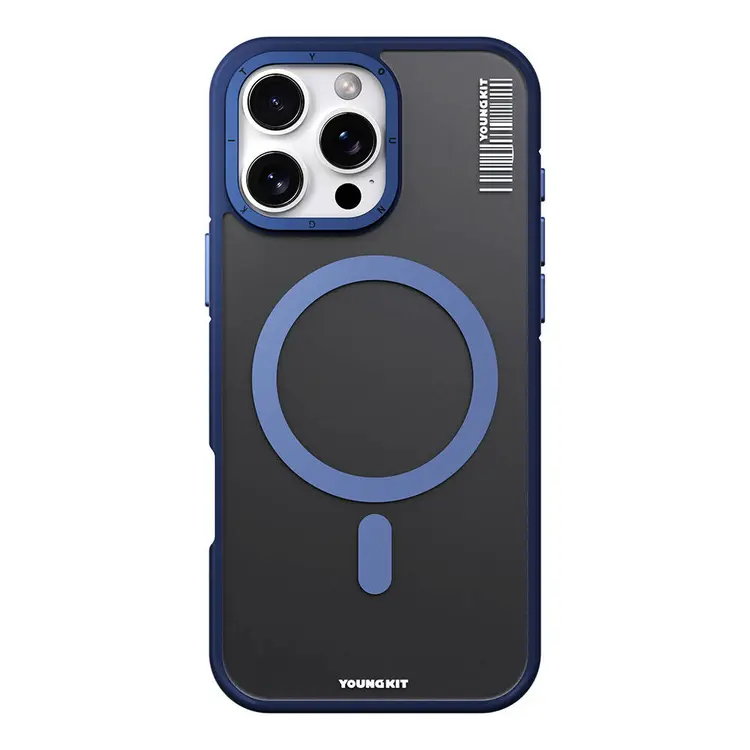 iPhone 16 Pro Max MagSafe Uyumlu Şeffaf Kılıf - Youngkit Rock Sand