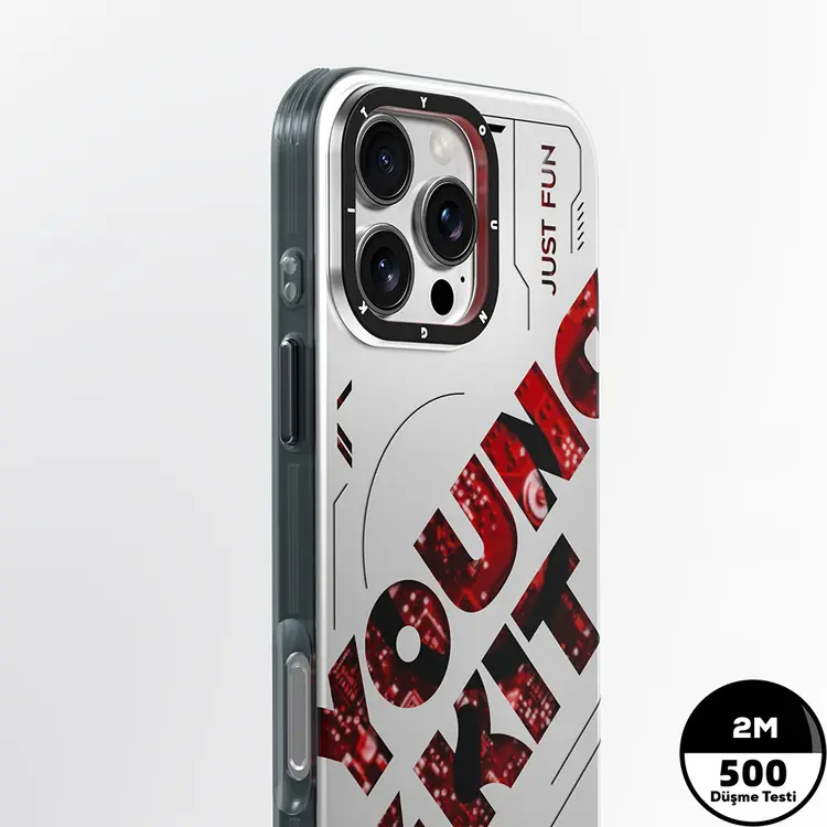 iPhone 16 Pro Max MagSafe Uyumlu Çift Katmanlı Kılıf - Youngkit Future
