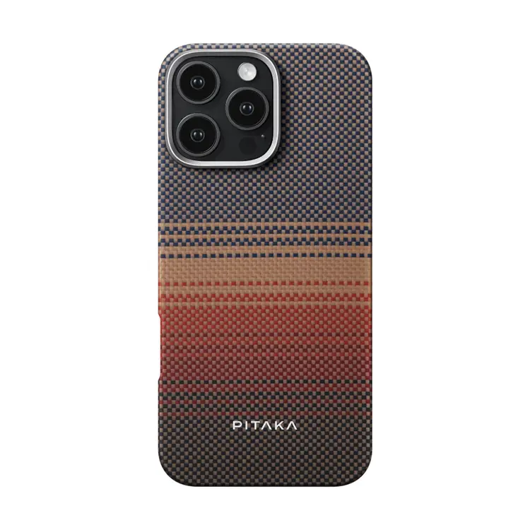 iPhone 16 Pro Max MagSafe Uyumlu Aramid Fiber Kılıf - Pitaka Sunset-Moonrise