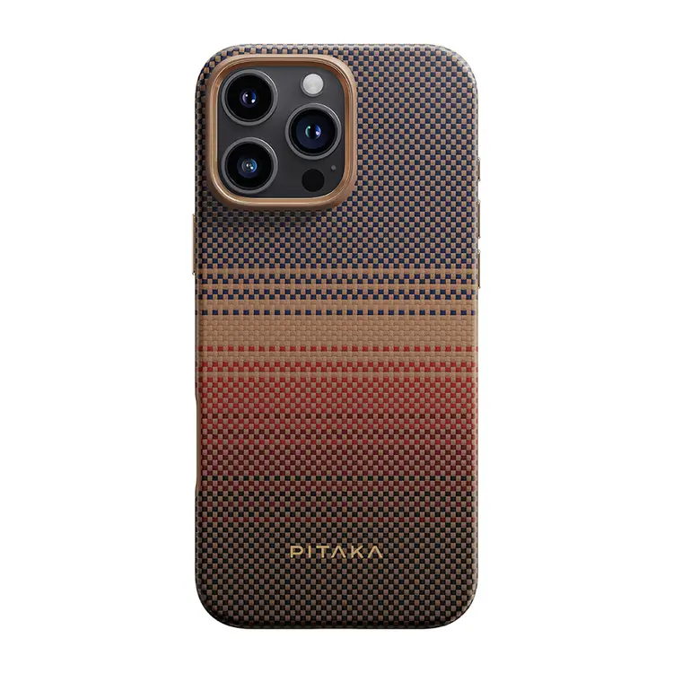 iPhone 16 Pro Max MagSafe Uyumlu Aramid Fiber Kılıf - Pitaka Sunset