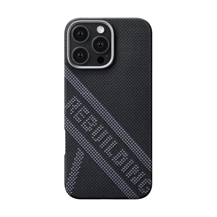 iPhone 16 Pro Max MagSafe Uyumlu Aramid Fiber Kılıf - Pitaka Tactile Woven Rebuilding