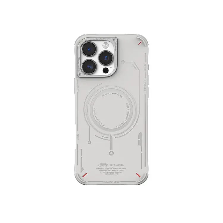 iPhone 16 Pro Max MagSafe Uyumlu Metal Kamera Çerçeveli Kılıf - Skinarma Mecha
