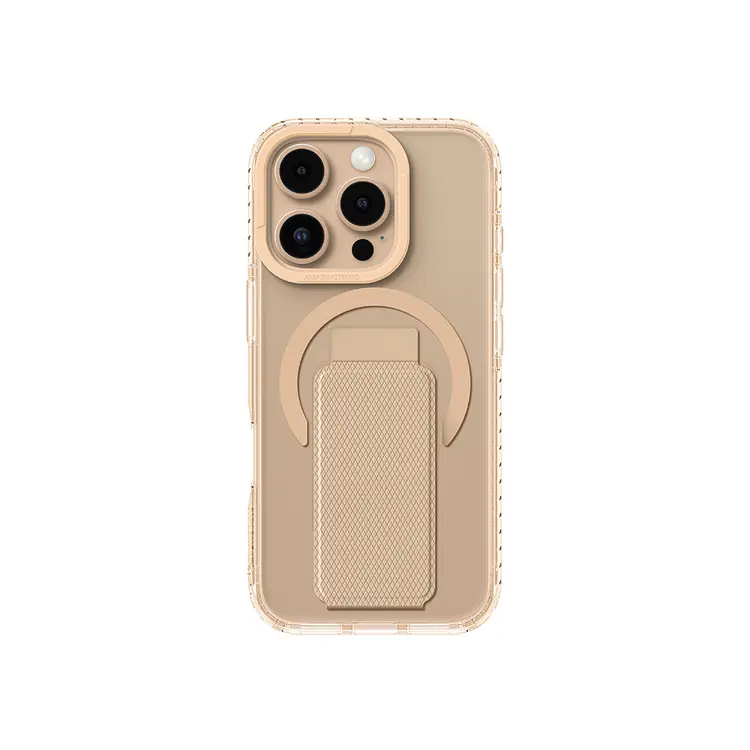 iPhone 16 Pro Max MagSafe Uyumlu Standlı Şeffaf Kılıf - Amazingthing Titan Pro Plus