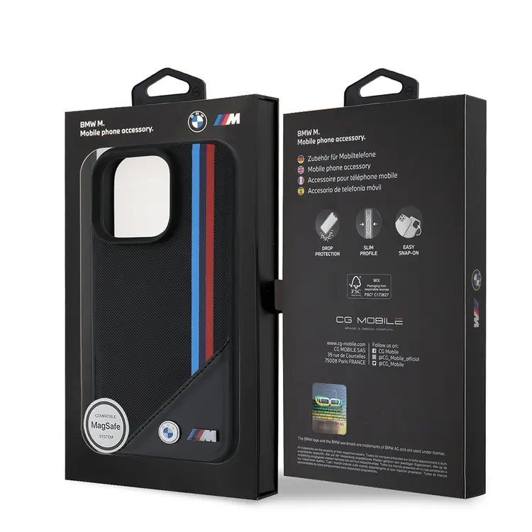 iPhone 16 Pro Max MagSafe Uyumlu Kılıf - BMW Lisanslı M Logolu