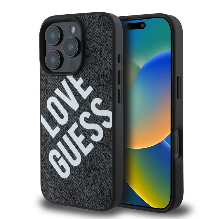 iPhone 16 Pro Max Kılıf, Lisanslı Guess Big Love Tasarım - Guess