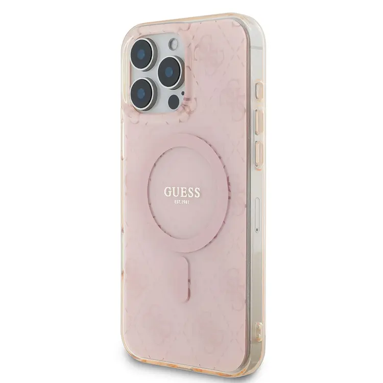 iPhone 16 Pro Max MagSafe Uyumlu Kılıf - Guess 4G Logolu