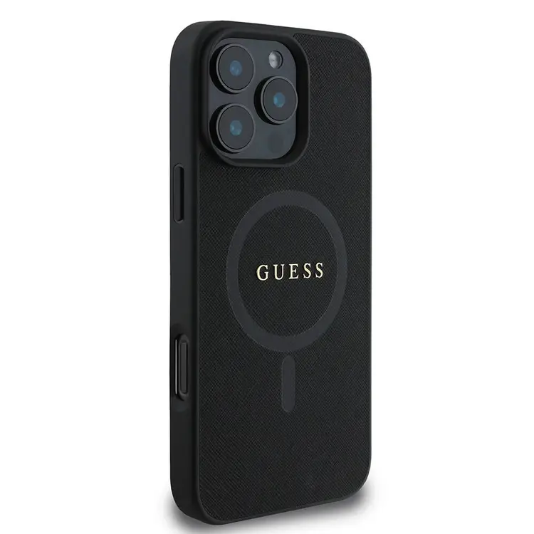 iPhone 16 Pro Max MagSafe Uyumlu Saffiano Kılıf - Guess Classic