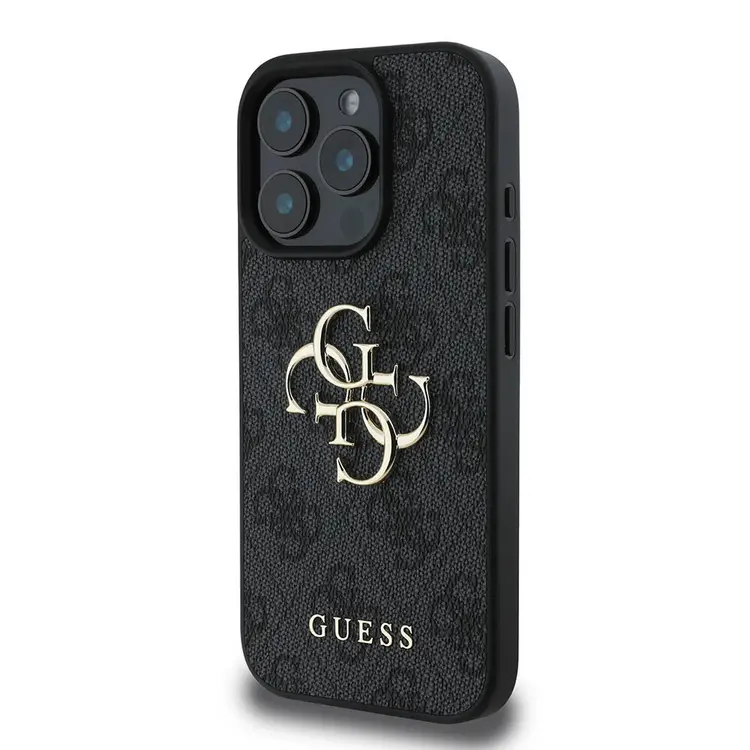 iPhone 16 Pro Max PU Deri Kılıf, 4G Desenli - Guess