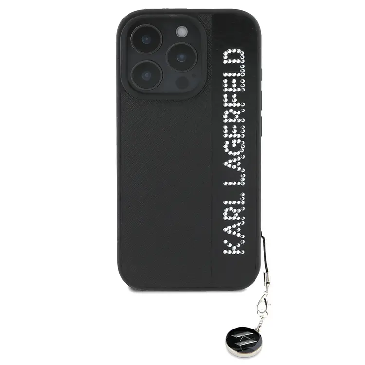 iPhone 16 Pro Max Taşlı Saffiano Kılıf - Karl Lagerfeld KL
