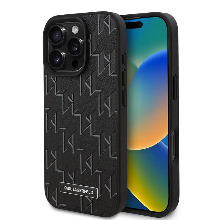 iPhone 16 Pro Max MagSafe Uyumlu Kılıf - Karl Lagerfeld KL Hot Stamp