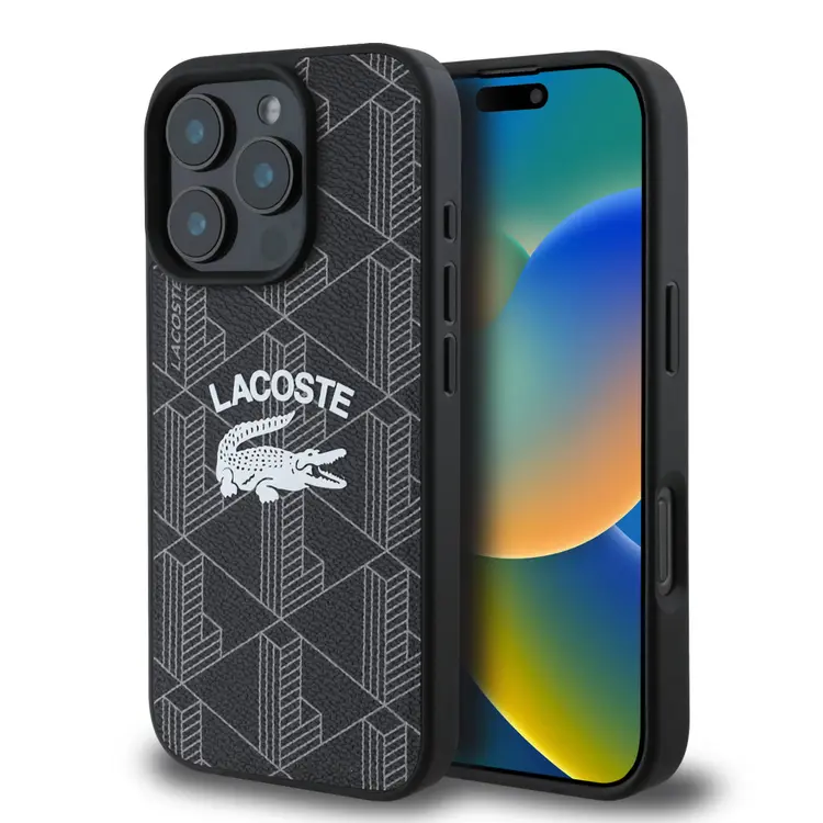 iPhone 16 Pro Max MagSafe Uyumlu Kılıf - Lacoste Mono Vintage Logo