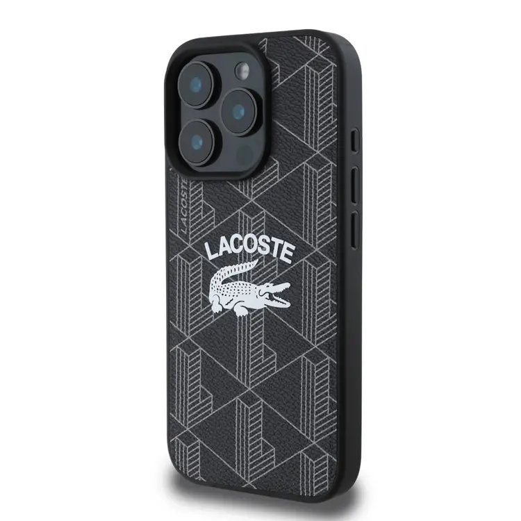 iPhone 16 Pro Max MagSafe Uyumlu Kılıf - Lacoste Mono Vintage Logo
