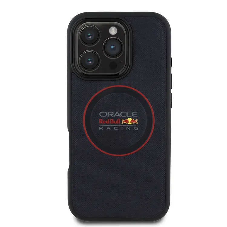 iPhone 16 Pro Max MagSafe Uyumlu PU Deri Kılıf - Red Bull Lisanslı