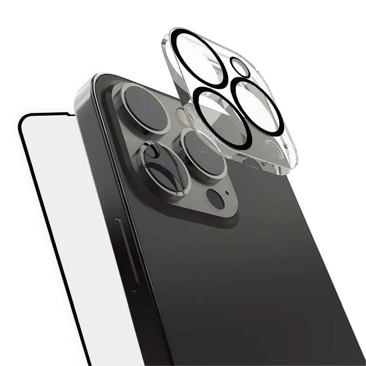 iPhone 16 Pro Temperli Cam Ekran Koruyucu + Lens Koruyucu Set - Raptic 2in1