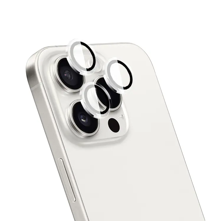 iPhone 16 Pro Kamera Lens Koruyucu, Yansıma Önleyici - Wiwu LG-007