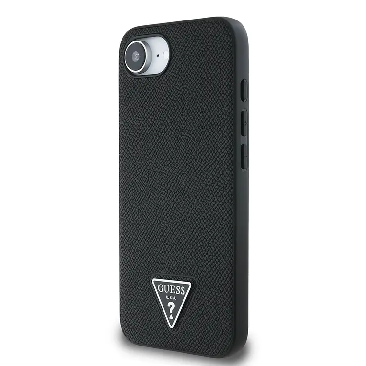 iPhone 16e MagSafe Uyumlu Grained Triangle Kılıf - Guess