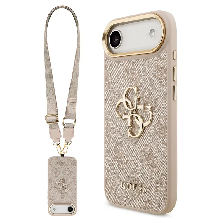 iPhone 17 Air Askılı Kılıf, Büyük Metal Logo - Guess 4G