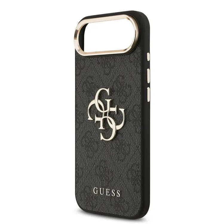 iPhone 17 Air Guess Lisanslı Gold Kamera Çerçeveli 4G Desenli Kılıf