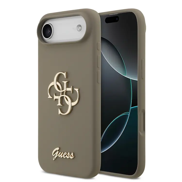 iPhone 17 Air Kılıf, Grained Yazı Logolu Kapak - Guess