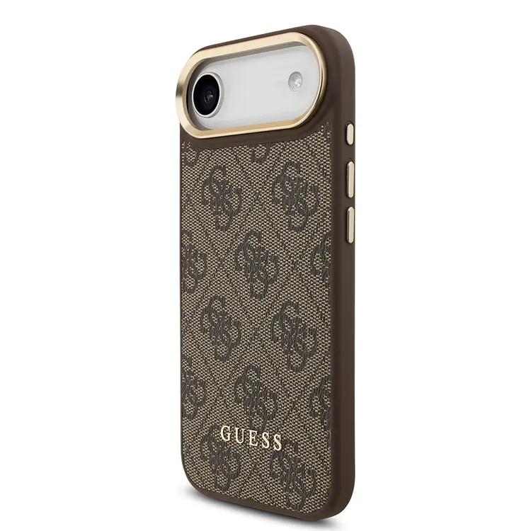 iPhone 17 Air MagSafe Uyumlu Kartlıklı Kılıf - Guess 4G Metal Logo