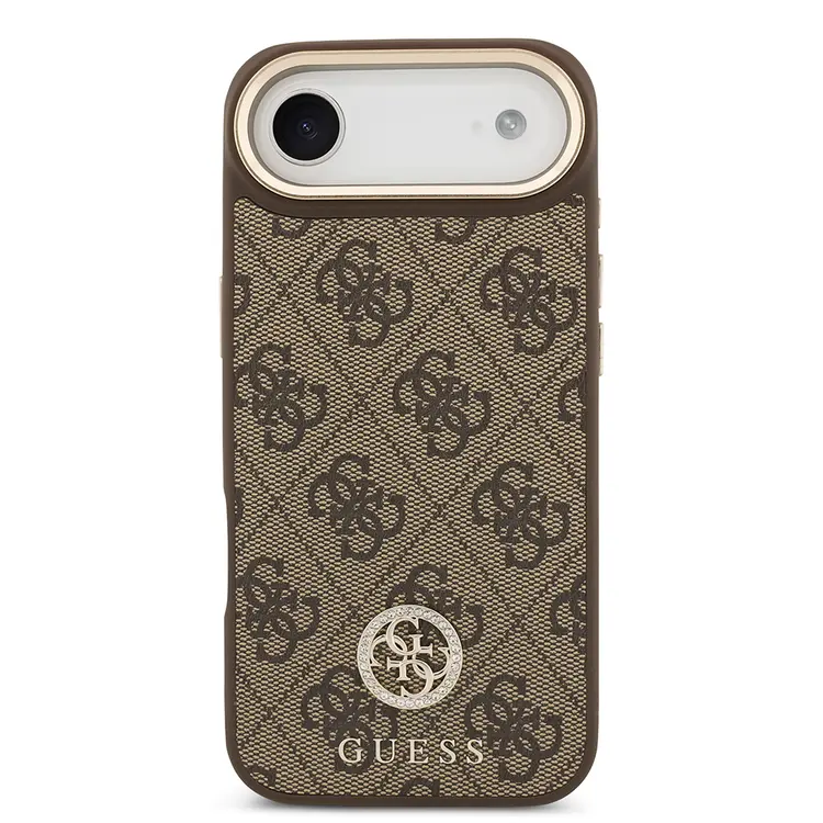 iPhone 17 Air MagSafe Uyumlu Taşlı Kılıf - Guess 4G Logolu