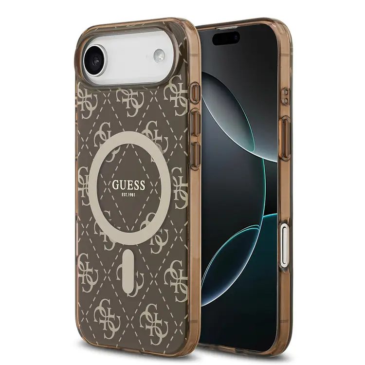 iPhone 17 Air MagSafe Uyumlu IML Baskılı Kılıf - Guess 4G Logolu