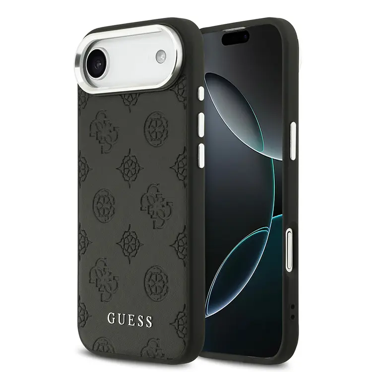 iPhone 17 Air MagSafe Uyumlu PU Deri Kılıf - Guess Peony