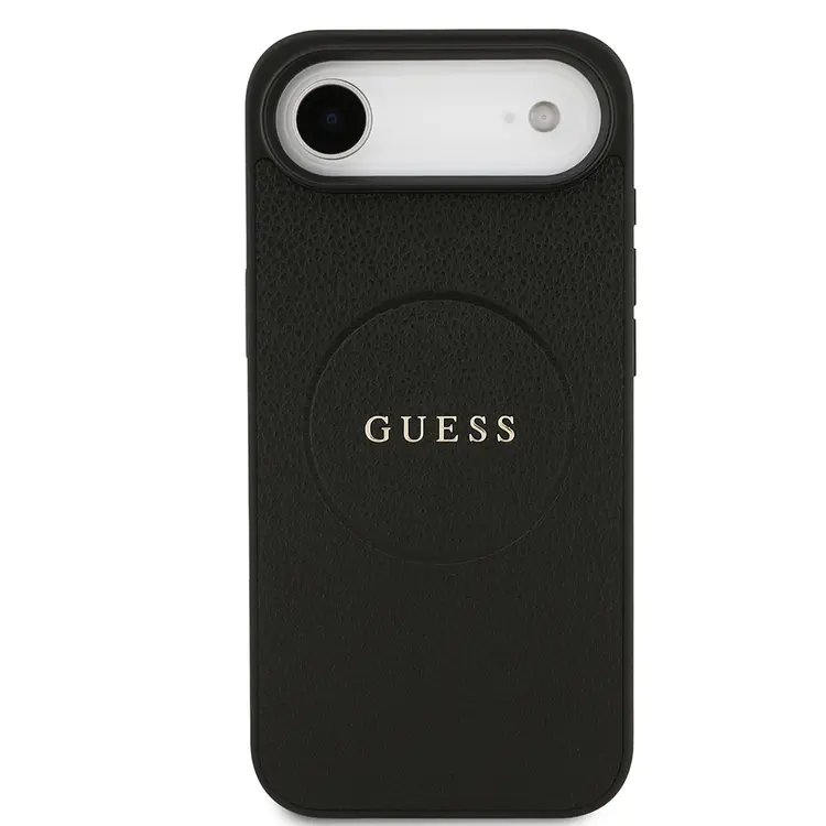 iPhone 17 Air MagSafe Uyumlu PU Deri Kılıf - Guess Yazı Logolu