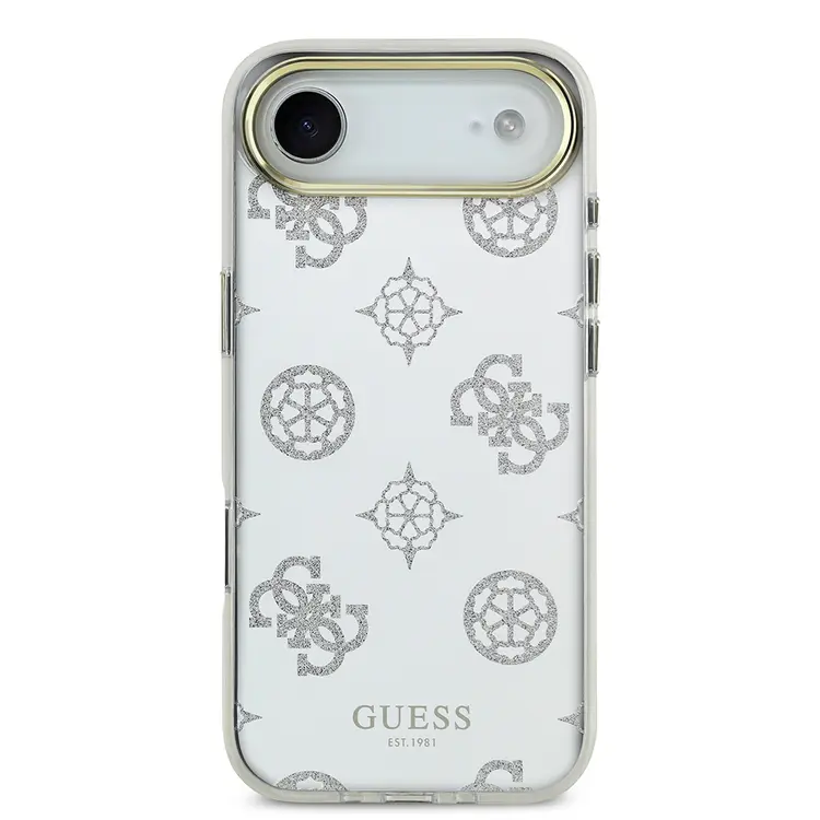 iPhone 17 Air Simli Aynalı Kılıf, Metal Kamera Çerçeveli - Guess