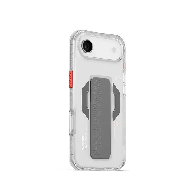 iPhone 17 Air MagSafe Uyumlu Standlı Şeffaf Kılıf - Skinarma Haxa