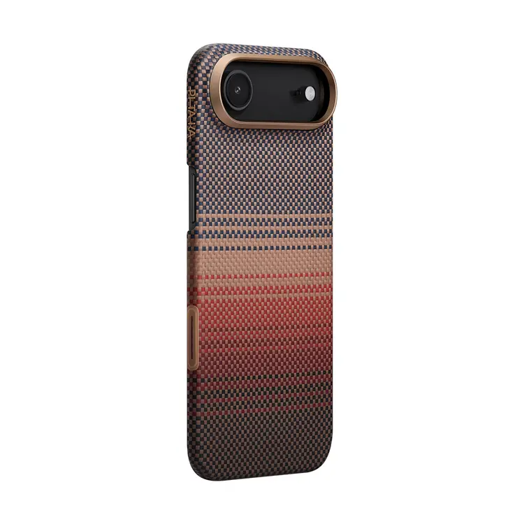 iPhone 17 Air MagSafe Uyumlu Aramid Fiber Kılıf - Pitaka Tactile Woven Sunset-Moonrise