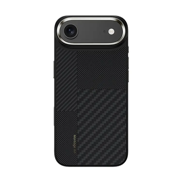 iPhone 17 Air MagSafe Uyumlu Karbon Fiber Kılıf - Benks Montage Hybrid ArmorPro
