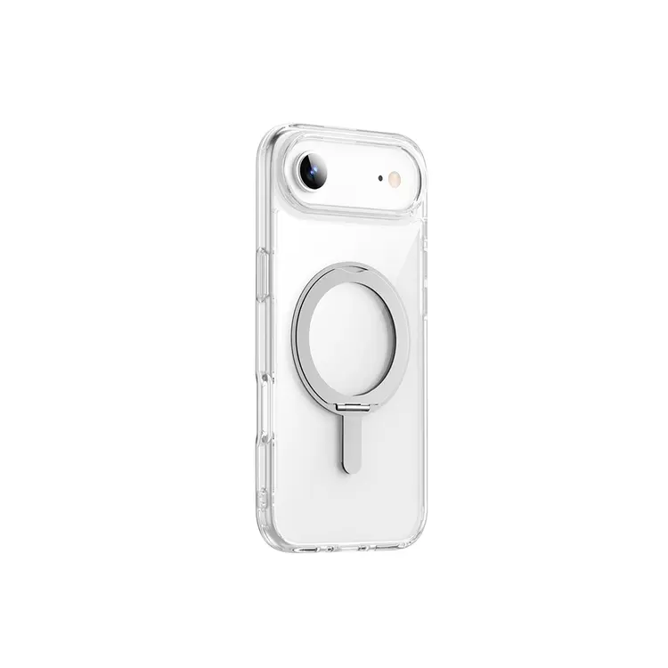 iPhone 17 Air MagSafe Uyumlu Standlı Şeffaf Kılıf - Wiwu iShield Ultra