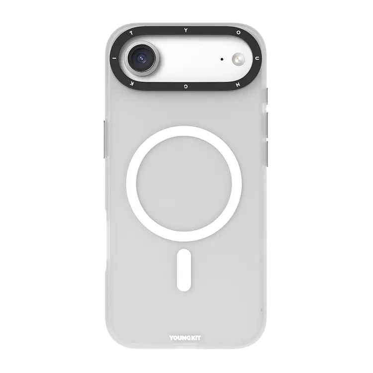 iPhone 17 Air MagSafe Uyumlu Şeffaf Kılıf - Youngkit Hidden Sand